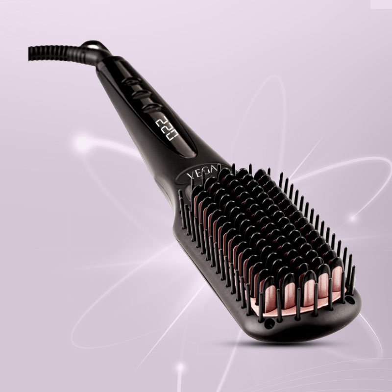 VEGA Black Shine Hair Straightening Brush