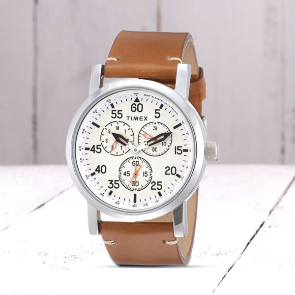 Timex Analog Silver Dial Men's Watch
