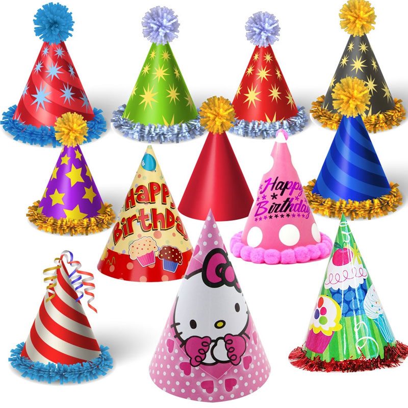 Birthday Caps Pack of 10