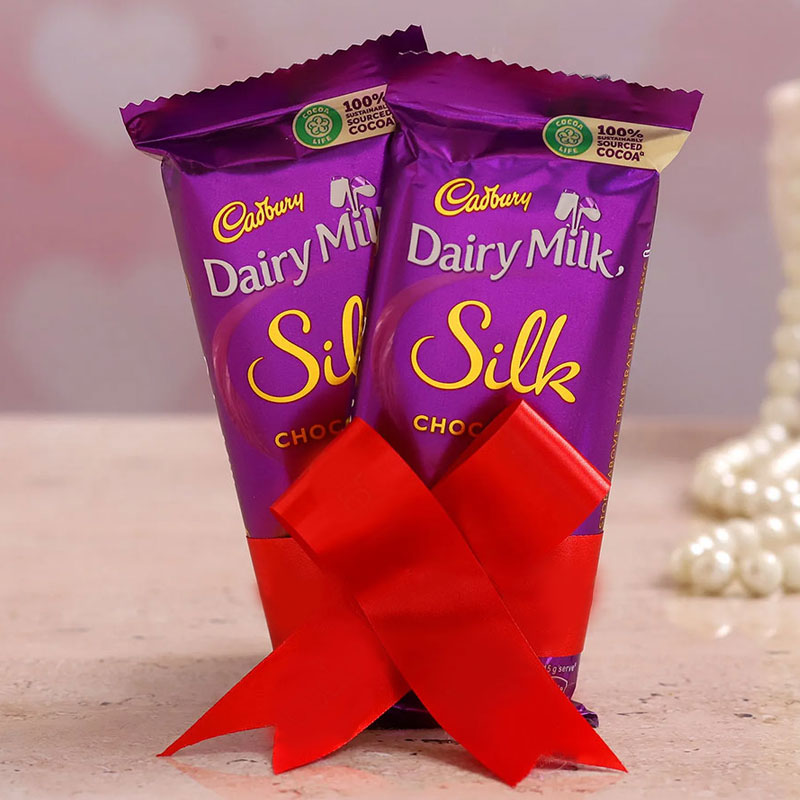 2 Pcs Cadbury Dairy Milk Silk Chocolates