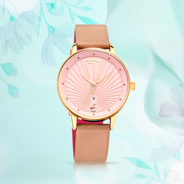 Fastrack Ruffles Collection Analog Pink Dial Women's Watch