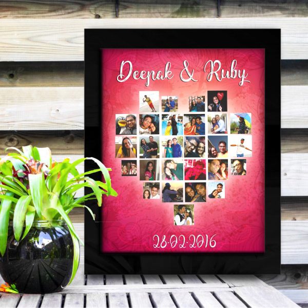 Heart Full Collage Photo Frame