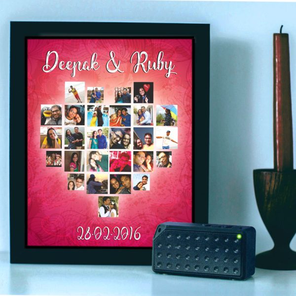 Heart Full Collage Photo Frame