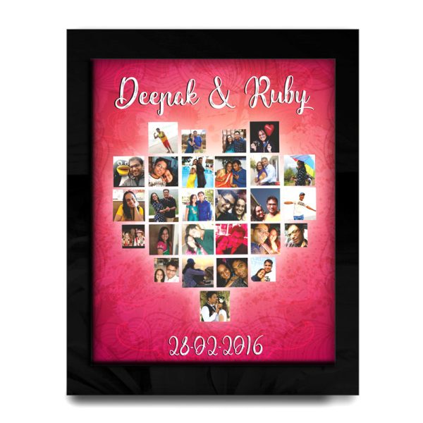 Heart Full Collage Photo Frame