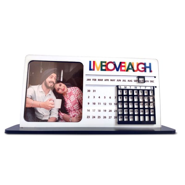 Personalised Table Top Photo Calendar with Reminders