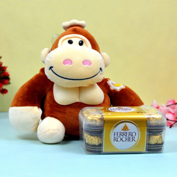 Sitting Little Monkey Choco Hamper