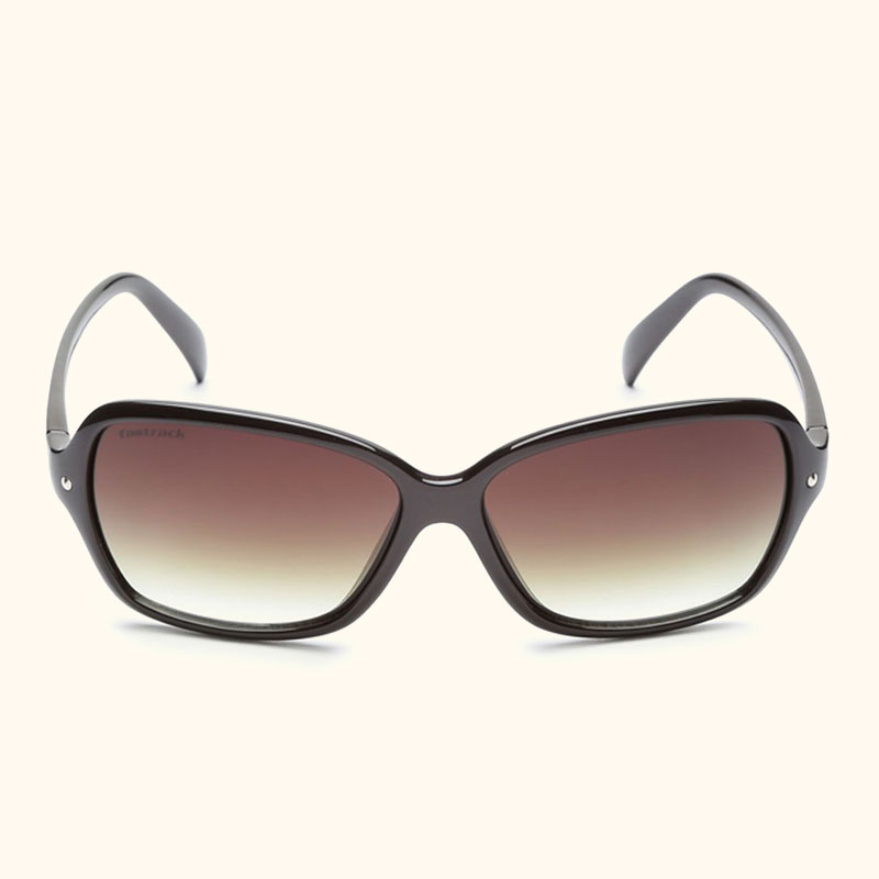 Brown Bugeye Women Sunglasses (P161BR1F58)