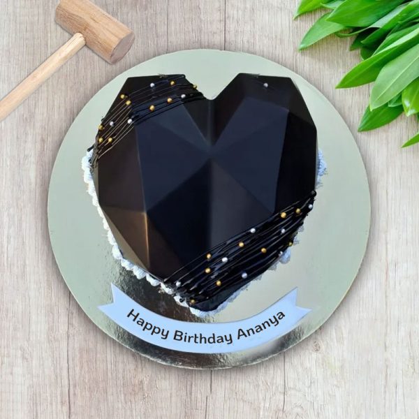 Diamond Heart Choco Pinata Cake