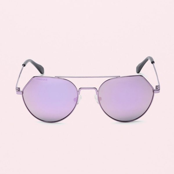 Gold Oval Women Sunglasses