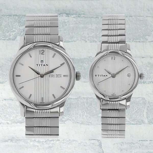 Silver Dial Silver Stainless Steel Strap Watches
