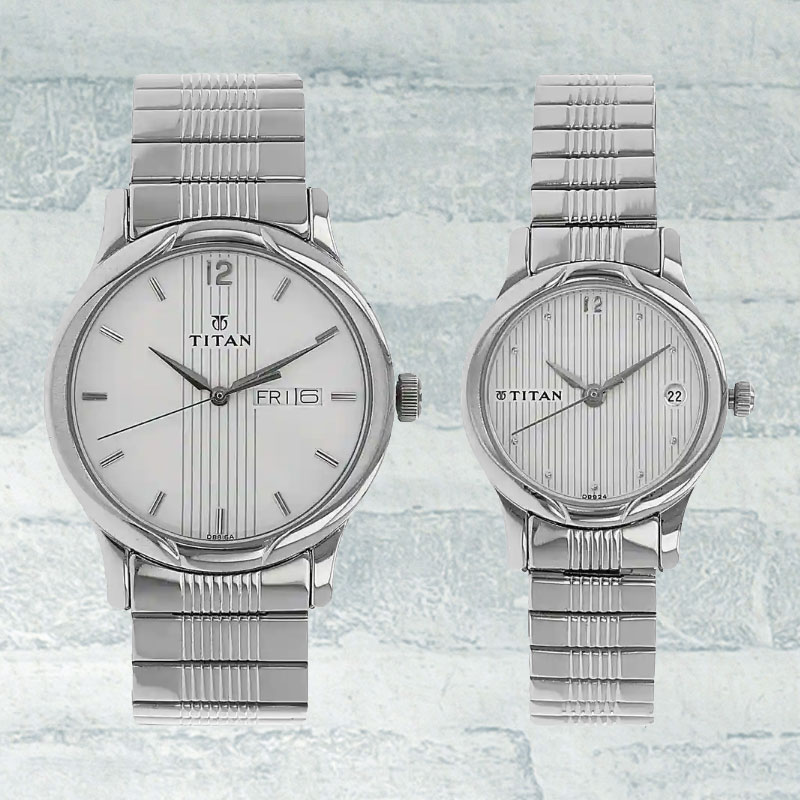 Silver Dial Silver Stainless Steel Strap Watches