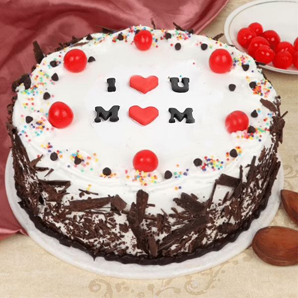 I Love Mom Black Forest Cake