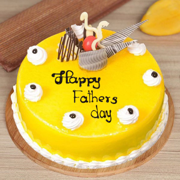 Happy Fathers Day Mango Cake