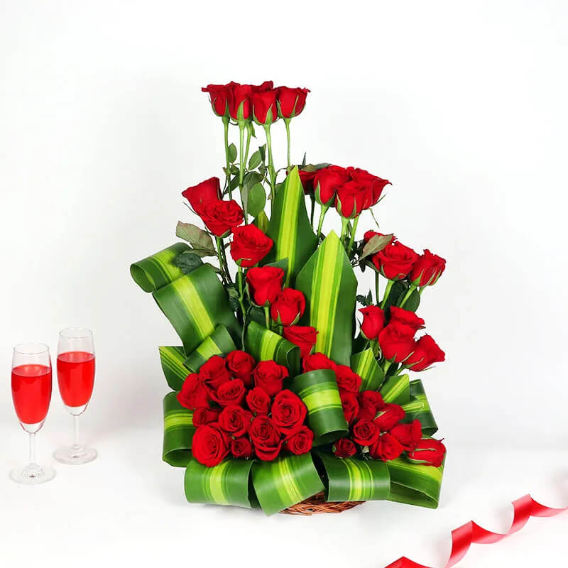 Gorgeous Arrangement of 36 Red Roses