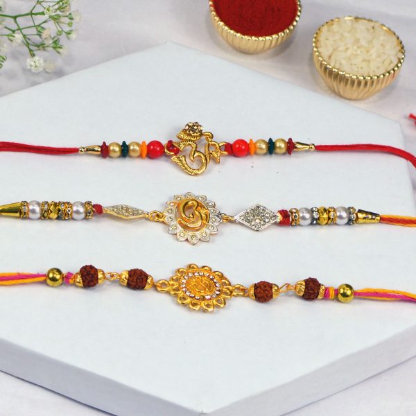 Set of 3 Ganesha Rakhi