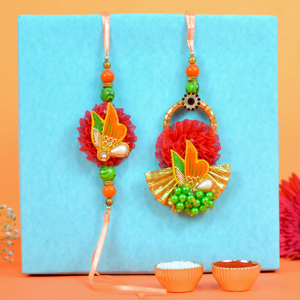 Glamorous Duo Rakhi Set