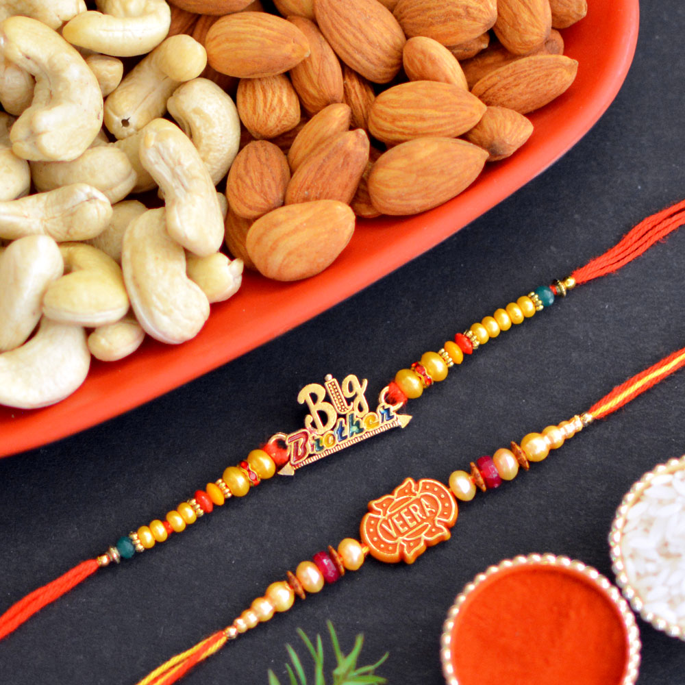 Veera Rakhi Set with Premium Nuts
