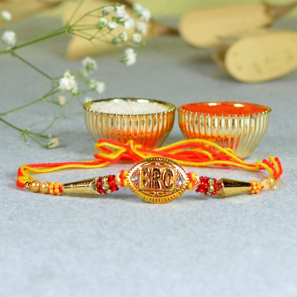 Golden Bro Rakhi