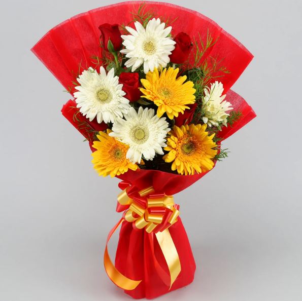 Roses and Gerbera Bouquet